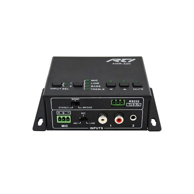 Picture of RTI 2 Input Amplifier with Stereo Loop and Mic mixing - 20W