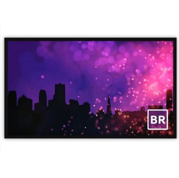 Picture of Severtson 150" 16:9 Broadway Series 6 Piece Fixed 2 3/8" Frame (Matte Grey)
