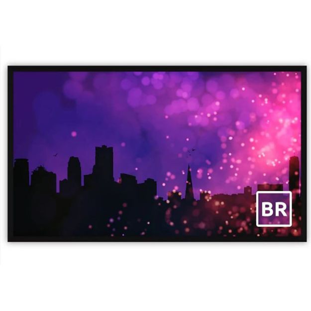 Picture of Severtson 150" 16:9 Broadway Series 6 Piece Fixed 2 3/8" Frame (Matte Grey)