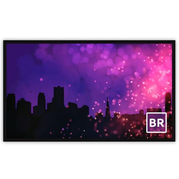Picture of Severtson 150" 16:9 Broadway Series 6 Piece Fixed 2 3/8" Frame (Matte White)