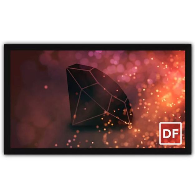 Picture of Severtson 100" 16:9 Deluxe Fixed Frame Screen Micro Perf (Cinema Grey)