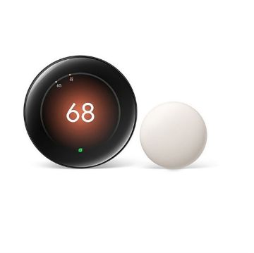 Picture of Nest Learning Thermostat (4th Gen) plus Temp Sensor(2nd Gen)(black)