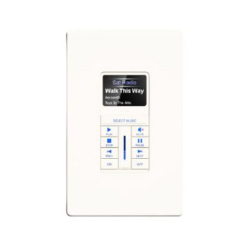 Picture of RTI 1.2" Color In-wall Multi-room LED Keypad (White)