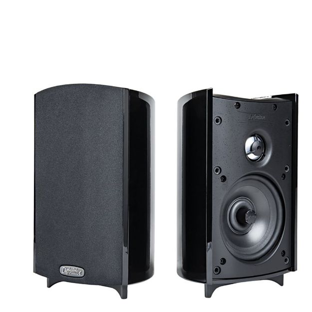 Picture of Definitive Technology Compact Bookshelf Speaker; 1" Dome Tweeter, 4.5" Midrange (Single, Black)