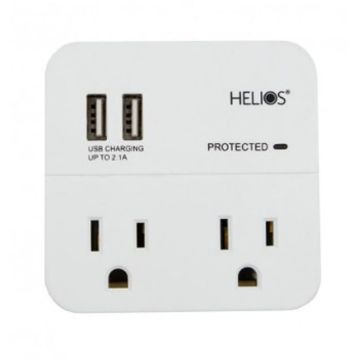 Picture of Ethereal 2 Outlet Wall Tap Surge Protector w/ 2 USB Ports