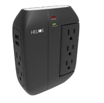 Picture of Ethereal 5 OUTLET 450 JOULES ROTATING BANK WALL TAP, 2USB 2.