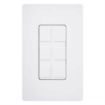 Picture of Lutron Claro 6-Port Frame with Blanks (white)
