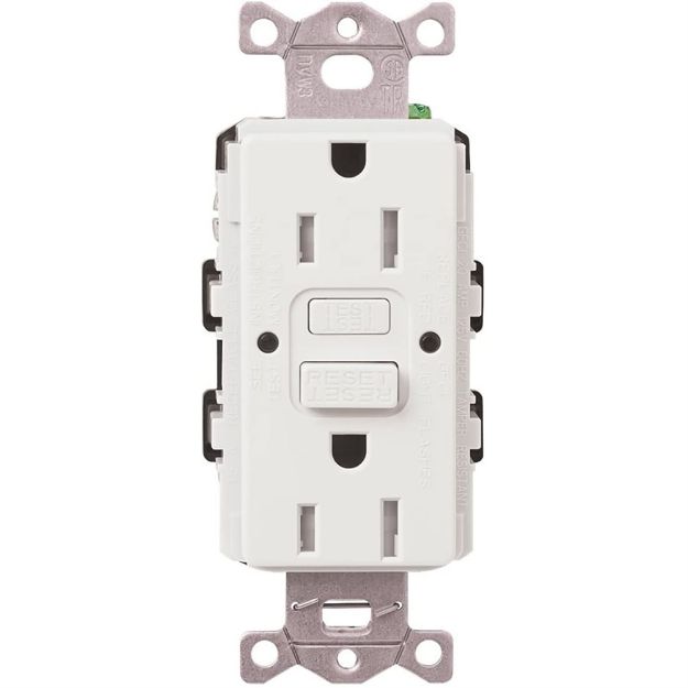 Picture of Lutron 15A GFIC Self Testing Receptacle(white)