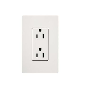 Picture of Lutron Claro 15A Receptacle (white)