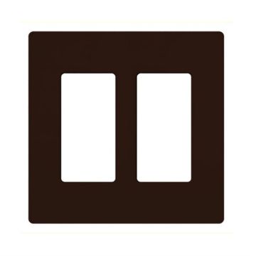 Picture of Lutron Claro 2-Gang Wall Plate (brown)