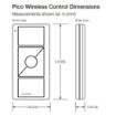 Picture of Lutron Pico RF 3-Button Remote w/ Raise/Lower Dimming (Light Almond)