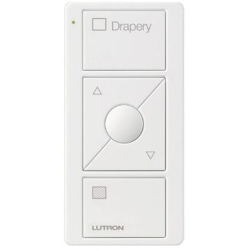 Picture of Lutron Pico Wireless 3-Button On/Off w/ Raise/Lower LED w/ Drapery text (White)