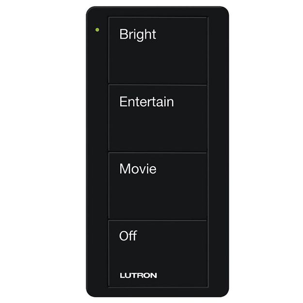 Picture of Lutron Pico 4-Button Living/Family Room Scene Keypad (black)