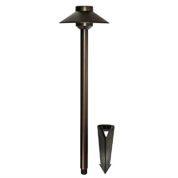 Picture of Red Atom Landscape Path Light (Brass)