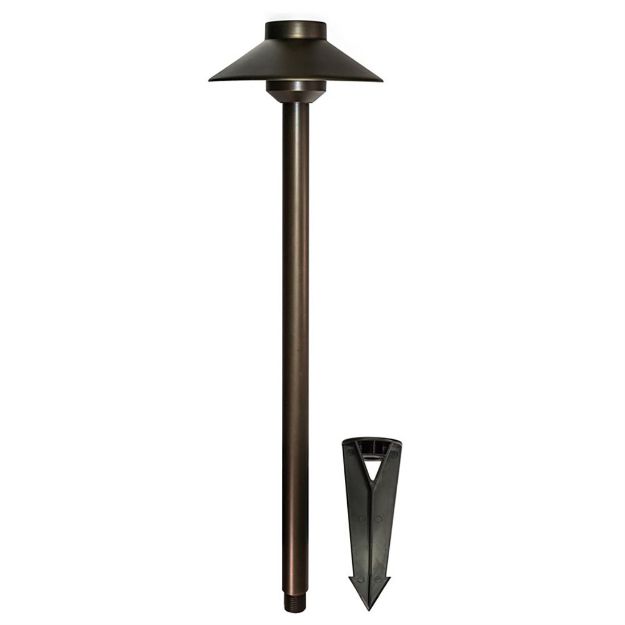Picture of Red Atom Landscape Path Light (Brass)