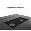 Picture of Red Atom 18U Enclosed Locking Rack with Active Cooling(V2)