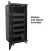 Picture of Red Atom 18U Enclosed Locking Rack with Active Cooling(V2)