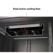 Picture of Red Atom 18U Enclosed Locking Rack with Active Cooling(V2)