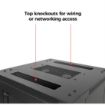 Picture of Red Atom 18U Enclosed Locking Rack with Active Cooling(V2)