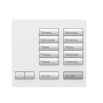 Picture of Lutron RadioRA2 10-Button Tabletop Keypad (snow white)