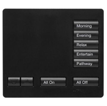Picture of Lutron RadioRA2 5-Button Tabletop Keypad (satin black)