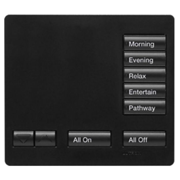 Picture of Lutron RadioRA2 5-Button Tabletop Keypad (satin black)