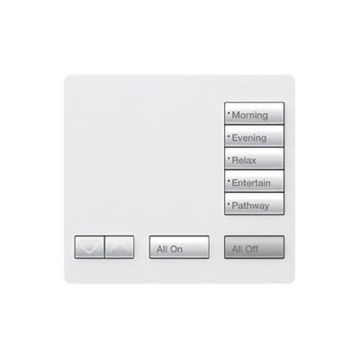 Picture of Lutron RadioRA2 Tabletop 5-Button Designer Keypads(snow wh.)