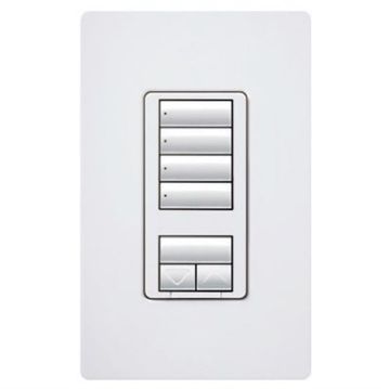 Picture of Lutron Radio RA2 CL Hybrid Keypad Wall Mount, 4 Scene (white)