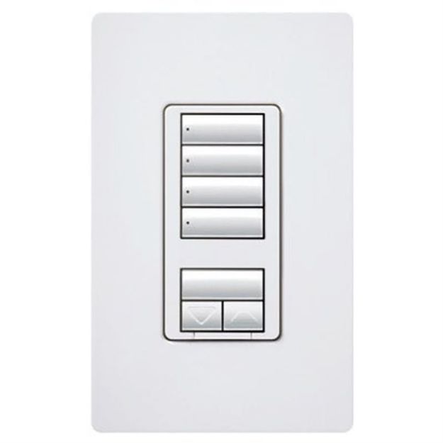 Picture of Lutron Radio RA2 CL Hybrid Keypad Wall Mount, 4 Scene (white)