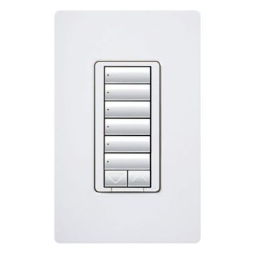 Picture of Lutron RadioRA2 Hybrid Master Keypad w/Neutral Wire (white)