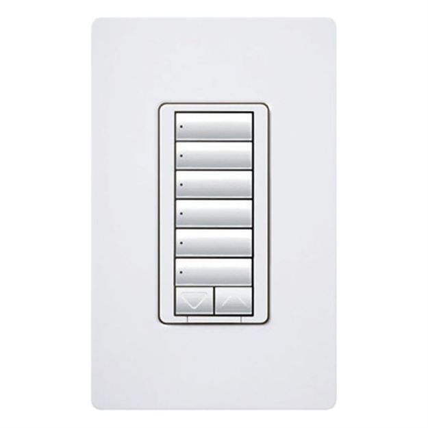 Picture of Lutron RadioRA2 Hybrid Master Keypad w/Neutral Wire (white)