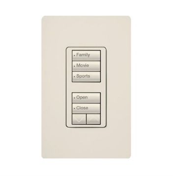 Picture of Lutron RadioRA 2 Wall Mount Designer Keypad (light almond)