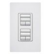 Picture of Lutron RadioRA 2 Dual 2-button with raise/lower (white)