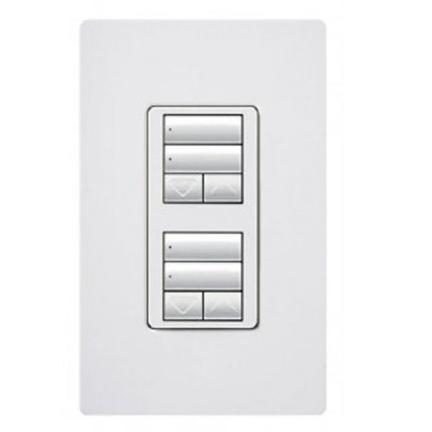 Picture of Lutron RadioRA 2 Dual 2-button with raise/lower (white)