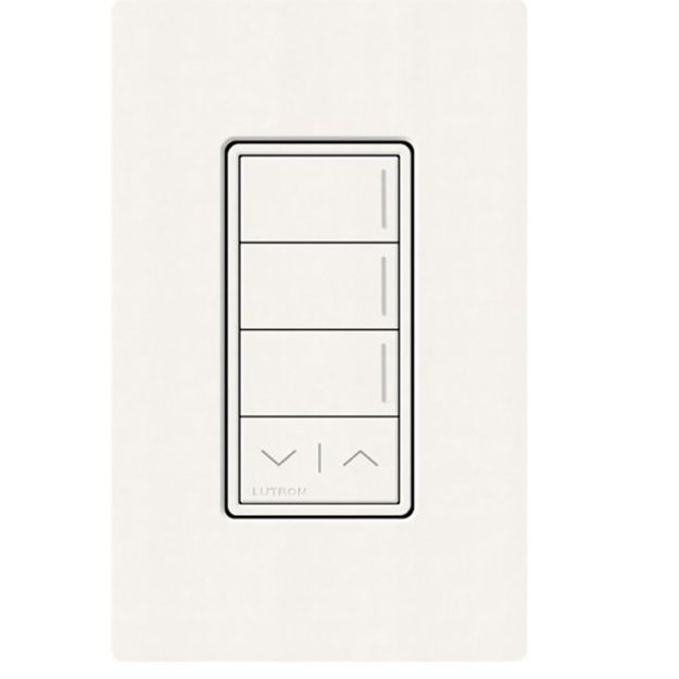 Picture of Lutron RadioRA 3 Sunnata 3-button Hybrid Keypad w/Raise/lower(brilliant white)