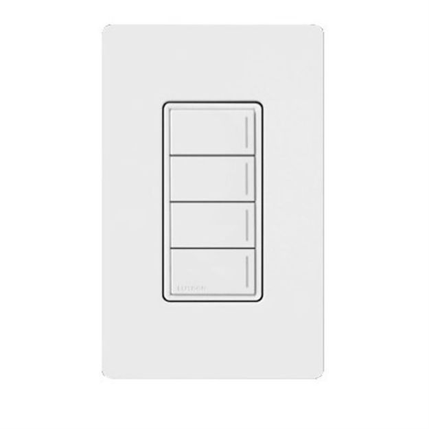 Picture of Lutron RadioRA 3 Sunnata Hybrid Keypad 4 Button(white)