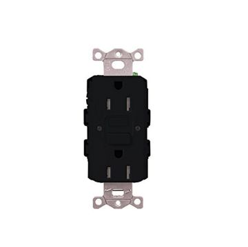 Picture of Lutron 15A GFCI Self-Testing Duplex Receptacle (midnight)