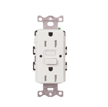 Picture of Lutron 15A GFCI Self-Testing Duplex Receptacle (snow white)
