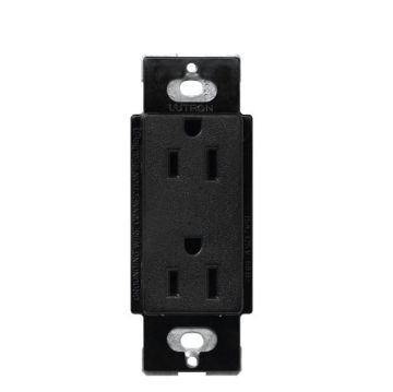 Picture of Lutron Satin Color 15A Duplex Receptacle (midnight)