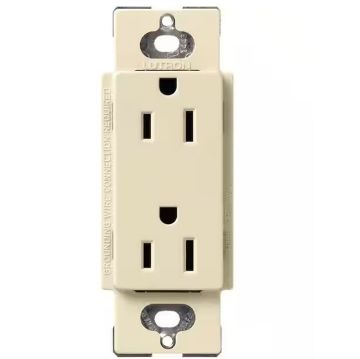 Picture of Lutron Satin Color 15A Duplex Receptacle (sand)