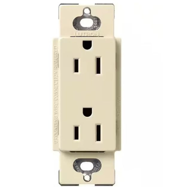 Picture of Lutron Satin Color 15A Duplex Receptacle (sand)