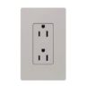 Picture of Lutron Satin Color 15A Duplex Receptacle (taupe)