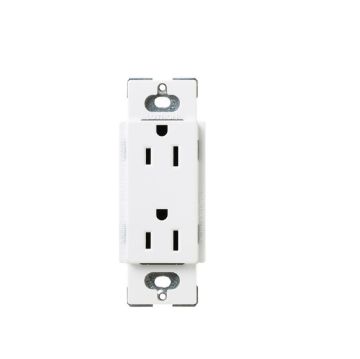 Picture of Lutron 15A Tamper Resistant Duplex Receptacle (snow white)
