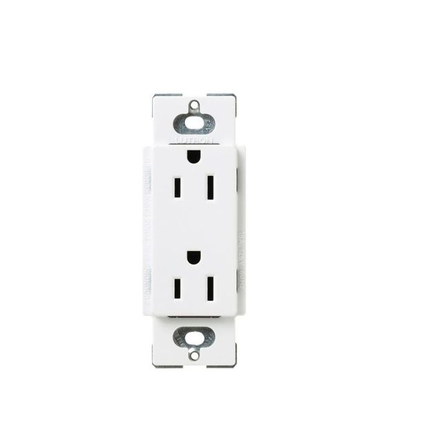 Picture of Lutron 15A Tamper Resistant Duplex Receptacle (snow white)