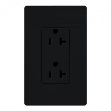 Picture of Lutron SATIN 20A Receptacle TMP RST (midnight)