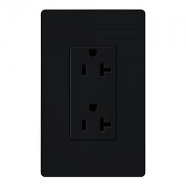 Picture of Lutron SATIN 20A Receptacle TMP RST (midnight)