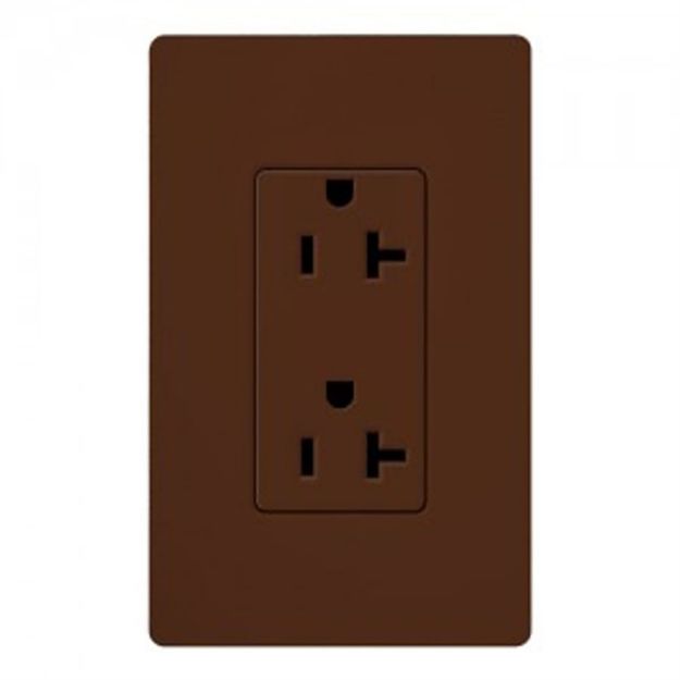 Picture of Lutron SATIN 20A RECP TMP RST(sienna)