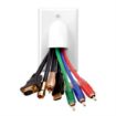 Picture of Vanco Single-Custom Two-Piece Bulk Cable Wall Plates (white)