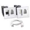 Picture of DataComm Recessed Pro-Power Kit with Straight Blade Inlet
