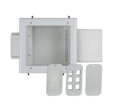Picture of DataComm Expandable Media Box with Duplex Receptacle (White)